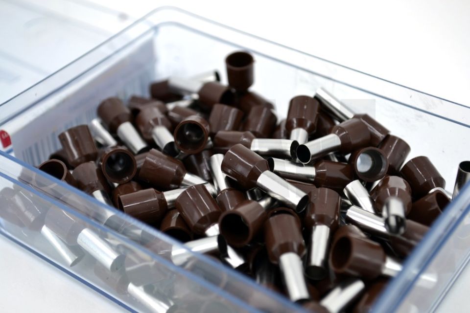 100 Adet 10mm² Kablo Yüksüğü Bakır Kahverengi Yüksük MT-AKUY10