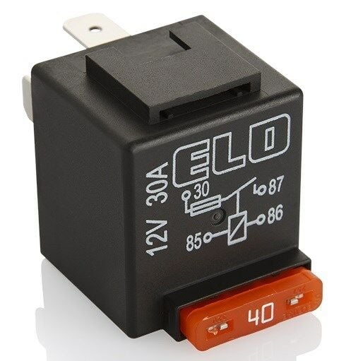 12V 30A Mini Röle 4 Fişli Sigortalı Toz Ve Su Geçirmez