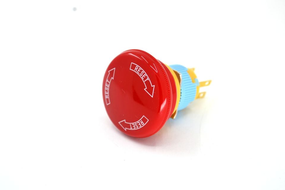 Acil Stop Bas Çevir Kırmızı Anahtar Buton 2NC 33mm MT-ANK15