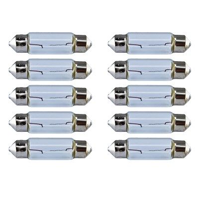 10 Adet 12V 5W Sofit Ampul 39mmx10mm