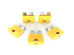 5 Adet 20 Amper Sarı Standart Bıçak Sigorta 20A