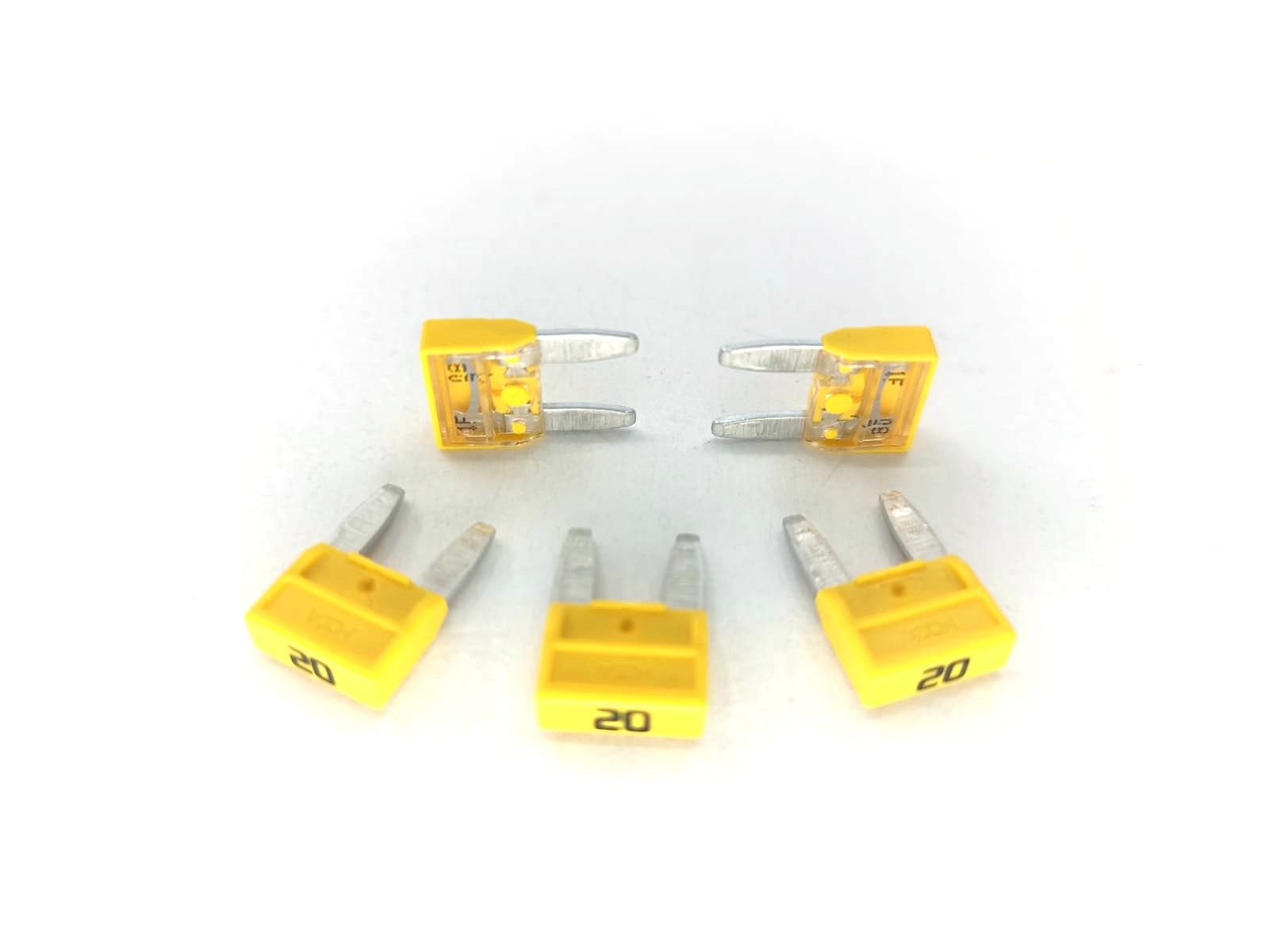 5 Adet 20A Sarı Mini Bıçak Sigorta 20 Amper