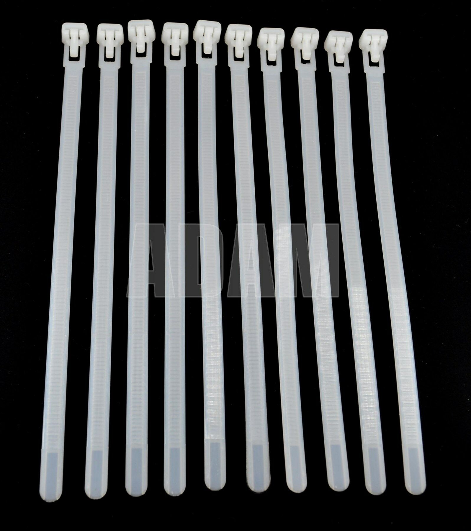 10 Adet 7,6mm 20Cm Açılabilir Kablo Bağı Beyaz MT-KBA20