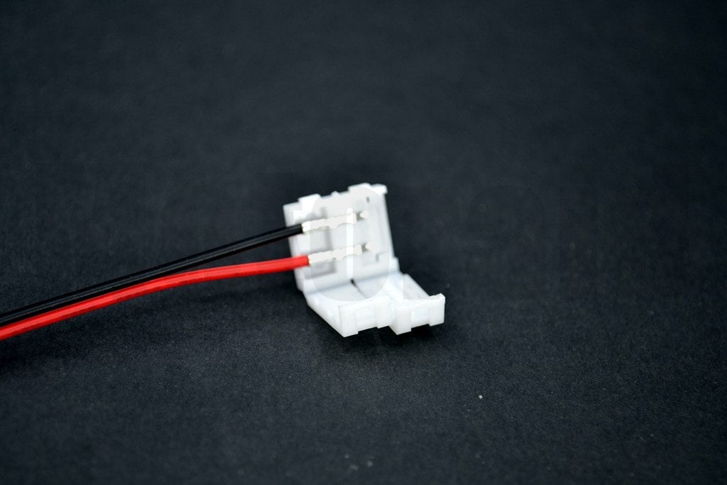Şerit Led Elektrik Akım Besleme Konnektörü Kablolu