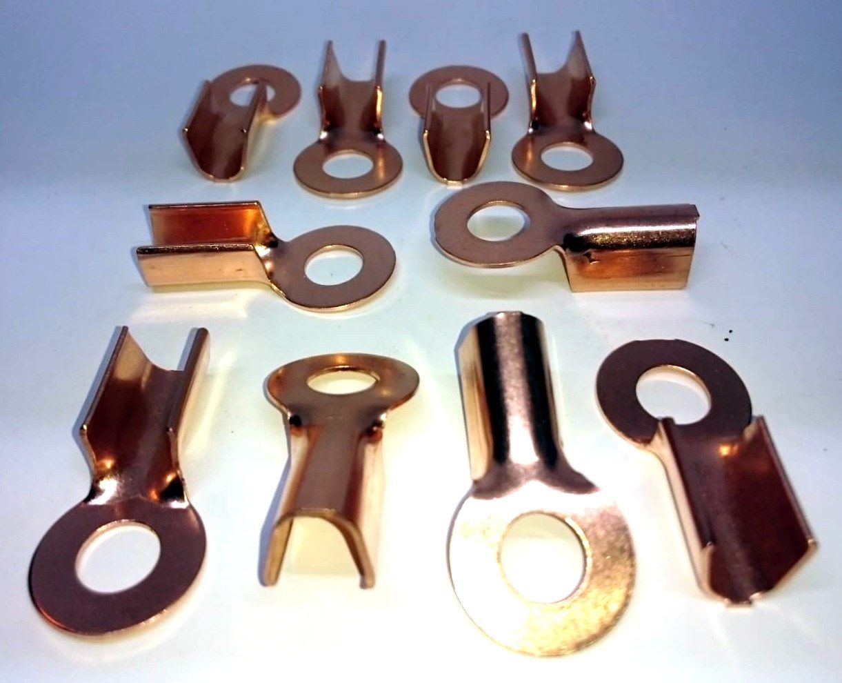 10 Adet 25mm Akü Kablo Tesisat Ucu Bakır Fiş Pabuç Başlık Terminal