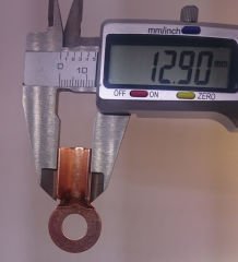 10 Adet 25mm Akü Kablo Tesisat Ucu Bakır Fiş Pabuç Başlık Terminal