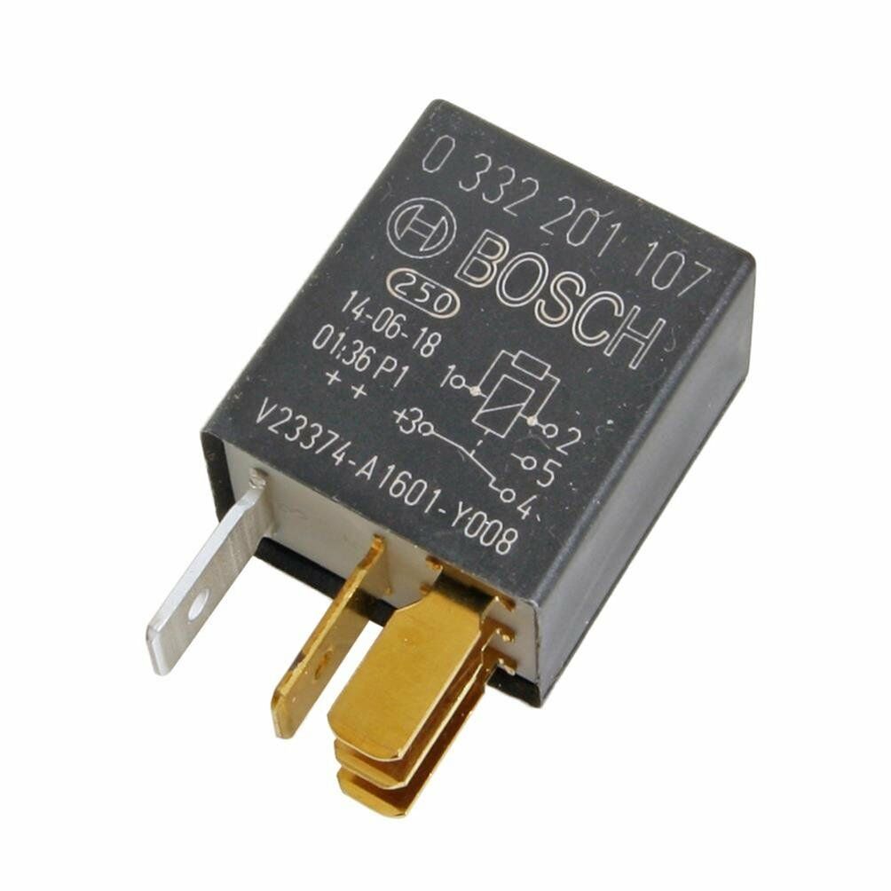 12V 10/30A Dirençli Çift Platin Mikro Röle 5 Fişli Bosch 0332201107
