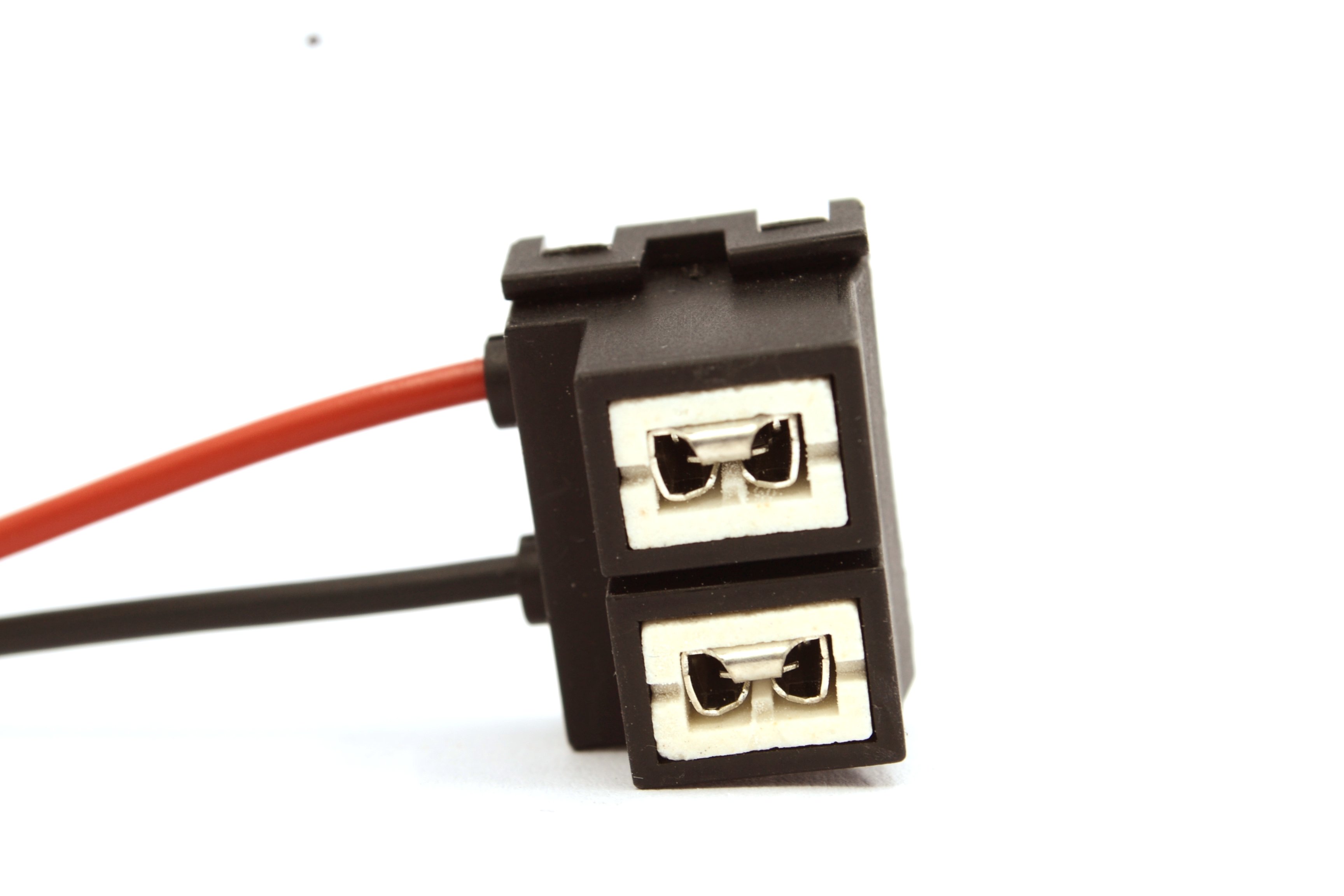 H7 Far Ampul Duy Soketi Seramik Gümüş Terminal Bakır Kablo