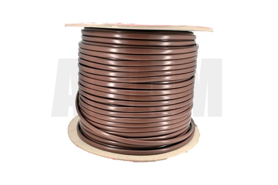 100 Metre Marine Yassı 2x1,00mm² Kalaylı Bakır Kablo TTR MYY Kahverengi Ahşap