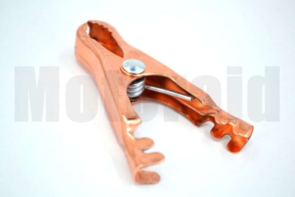 1 Takım Mini Küçük Akü Takviye Pensesi Maşası Bakır Kaplama 2 Artı 2 Eksi Set