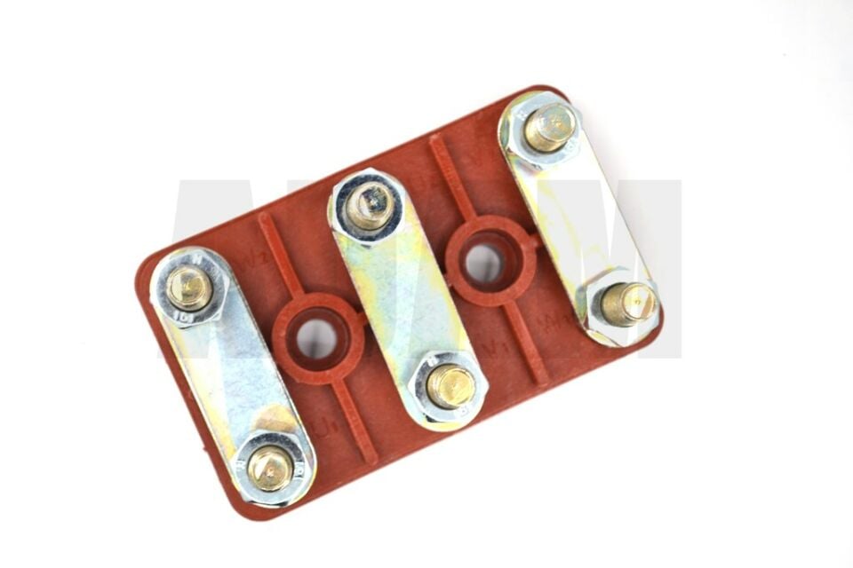 No6 Gamak Tipi Cam Elyaflı Motor Klemensi 115x70 M10 MT-MKE06