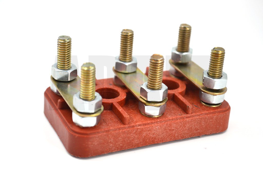 No4 Gamak Tipi Cam Elyaflı Motor Klemensi 72x44 M6 MT-MKE04