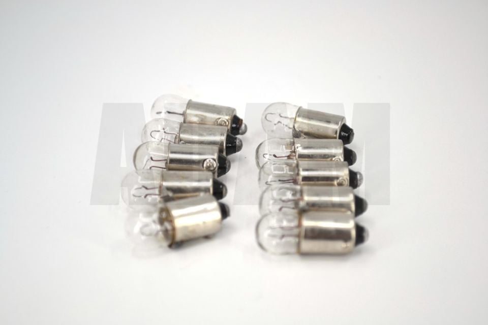 10 Adet 12V 53 Gösterge Park Ampulü 4W BA9S Eski Model Otolar