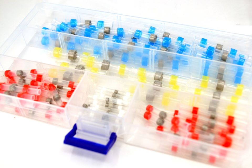 100Ad. Lehimli Kablo Birleştirici Makaronlu Ekmuf Karışık Set 4 Ölçü MT-SET05