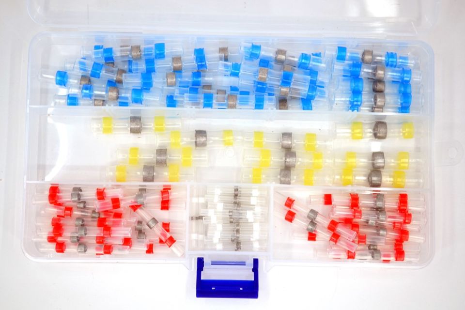 100Ad. Lehimli Kablo Birleştirici Makaronlu Ekmuf Karışık Set 4 Ölçü MT-SET05