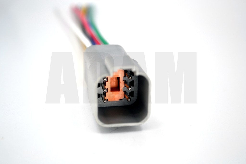 6 Pin Kablolu Deutsch Soket Elektrik Bağlantı Konnektörü Dişi (Pinleri Erkektir)