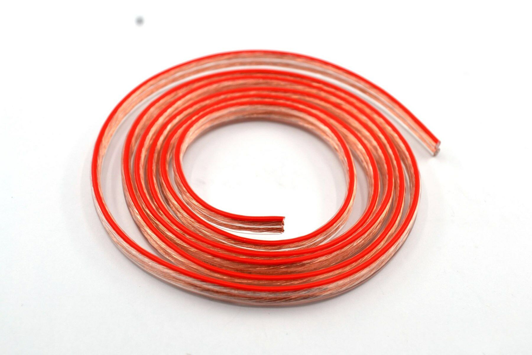 2X0,75mm² Bitişik Hoparlör Kablosu Şeffaf