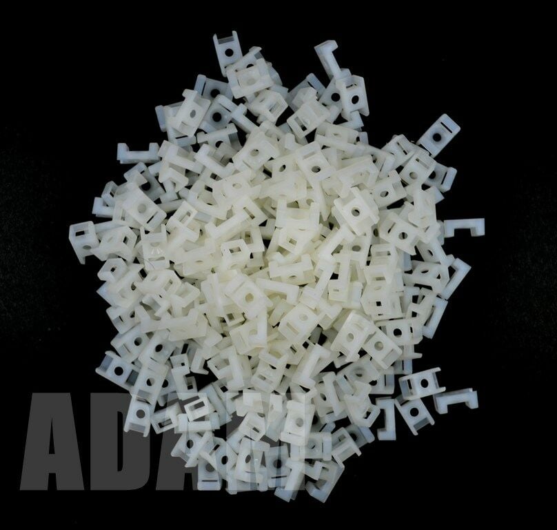 250 Adet Vidalı Kroşe M4 Delik Kablo Bağı Genişliği 4,8mm'e Kadar MT-VK1