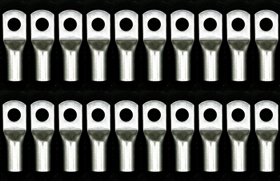 20 Adet Sıkmalı Kablo Pabucu Bakır 35mm M8 Kalaylı Skp MT-SKP35M8