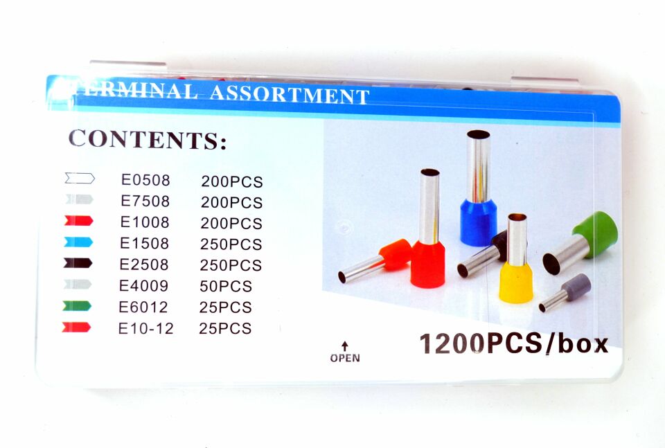 Kablo Yüksüğü Seti Karışık Kutulu 1200 Adet Renkli Yüksük MT-SET02