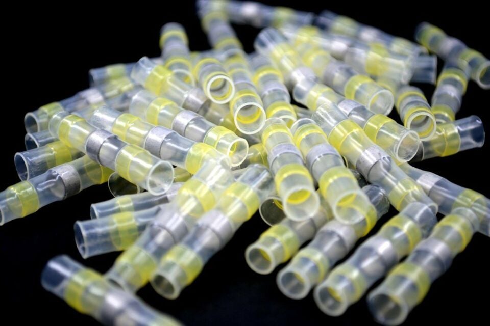 100Ad. Lehimli Kablo Birleştirici Makaronlu Ekmuf 4,0-6,0 Sarı MT-EK04