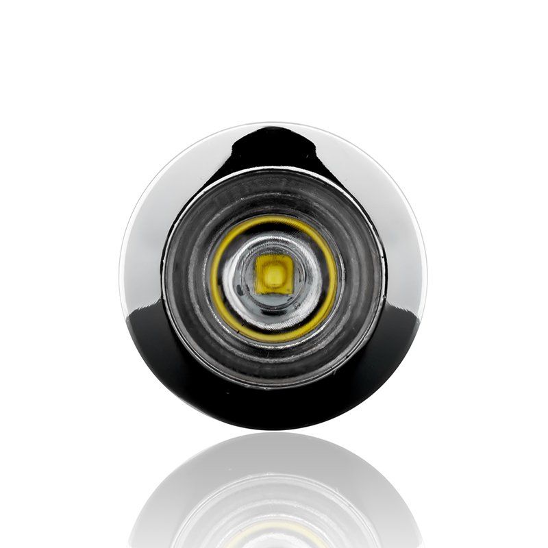 12V-24V DC Power LED Lamba Su Geçirmez Beyaz Işık Zamak Gövde
