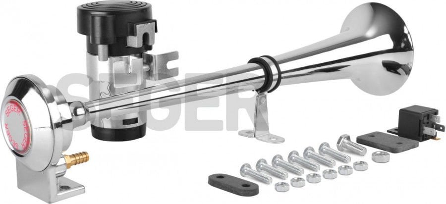 12V Kompresörlü Krom Borulu Havalı Marine Tekne Korna