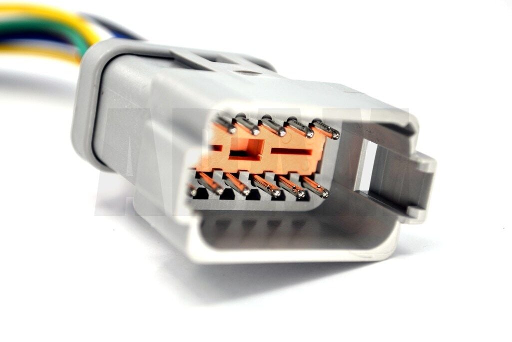 12 Pin Kablolu Deutsch Soket Elektrik Bağlantı Konnektörü Soketi Dişi (Pinleri Erkektir)
