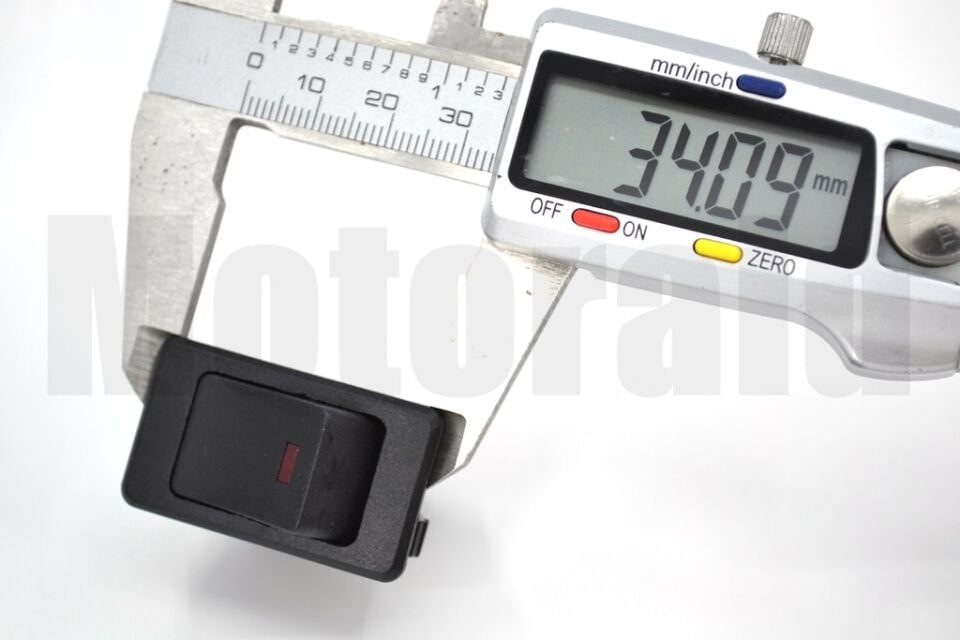 1-0 Far Lamba Anahtarı Kırmızı Ledli 12V 35A 4 Pin Dikdörtgen MT-ANK30