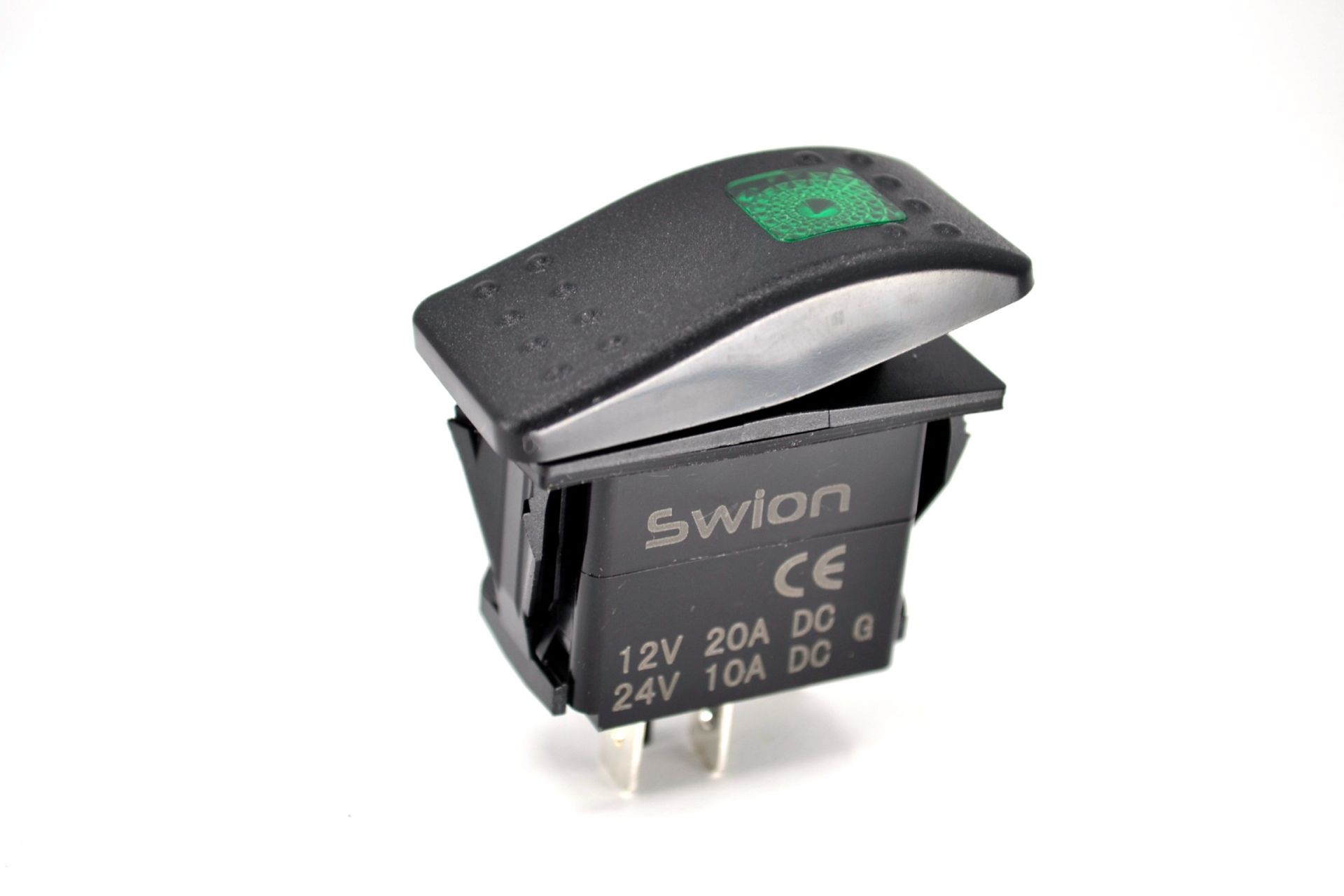 Marine Karavan Anahtar 12V 24V Yeşil Işıklı Carling Tip 1-0 MT-ANK25