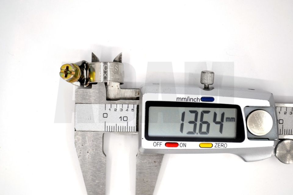 08*12 Paslanmaz Çelik Hortum Boru Tesisat Kelepçesi 1Adet