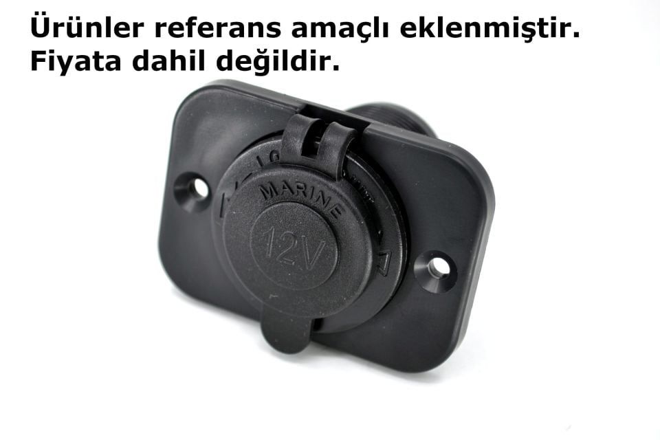 1 Yuvarlak Delikli Pano Montaj Port Plastik Yuva Çakmak USB Panel MT-SK61