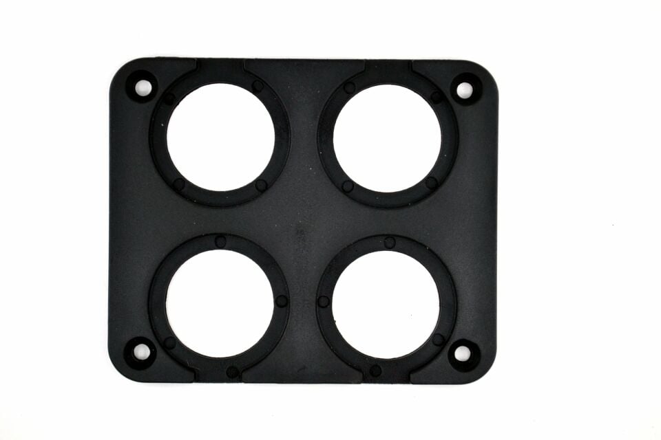 4 Yuvarlak Delikli Pano Montaj Port Plastik Yuva Çakmak USB Panel MT-SK64