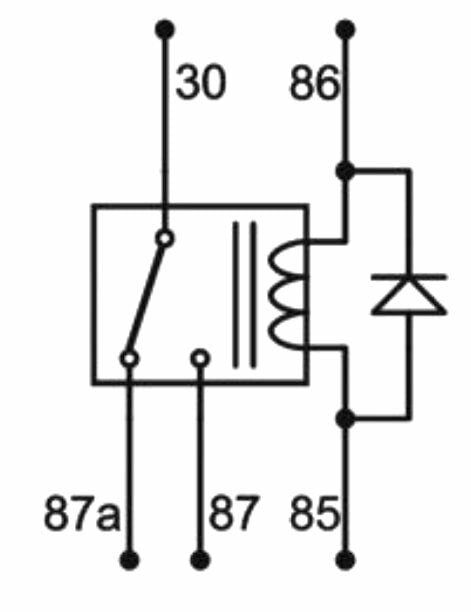 12V 80/60A Diyotlu Güç Rölesi 5 Fişli NO 80A / NC 60A