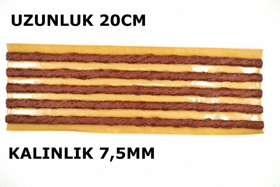 25 Adet Kauçuk Oto Lastik Tamir Fitili Kahverengi Buddy