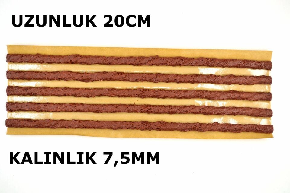 25 Adet Kauçuk Oto Lastik Tamir Fitili Kahverengi Buddy