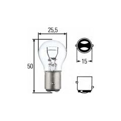 12V 1016 P21/5W Stop Ampulü Çift Duylu 10 Adet