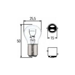 12V 1016 P21/5W Stop Ampulü Çift Duylu 10 Adet Orjinal 7528