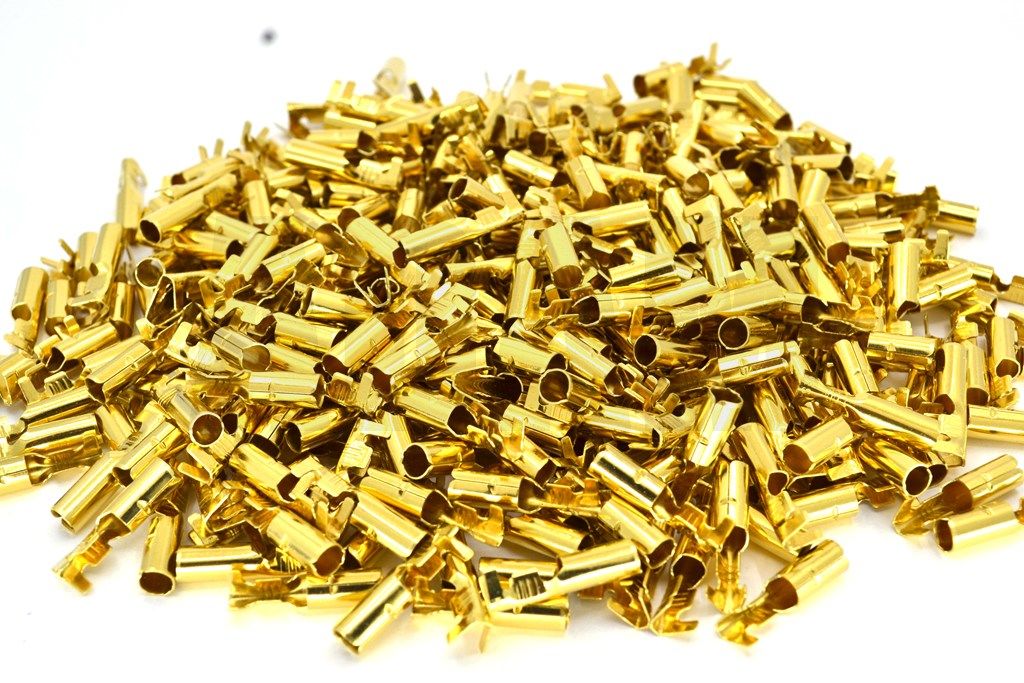 300 Adet Yuvarlak Dişi Fiş Prinç Kablo Ucu