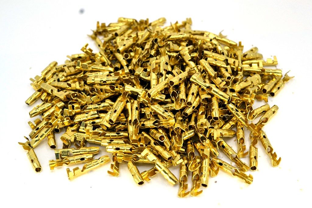 300 Adet Yuvarlak Erkek Fiş Prinç Kablo Ucu