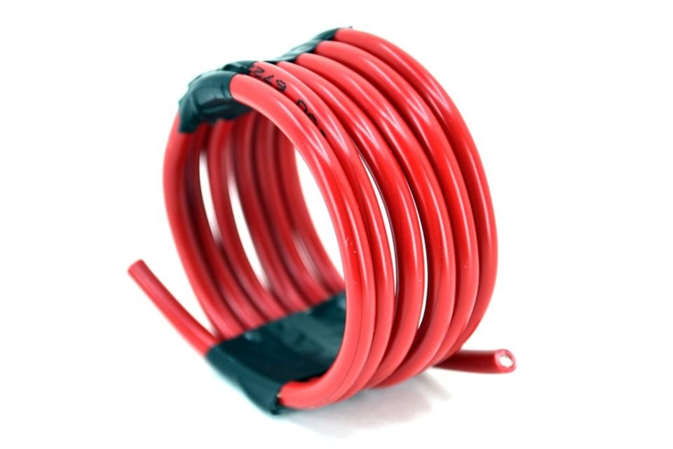 1 Metre 4mm² Kırmızı Bakır Kablo Kalaylı Nyaf Marine