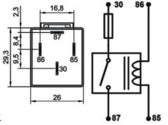 12V 30A Mini Röle 4 Fişli Sigortalı Toz Ve Su Geçirmez