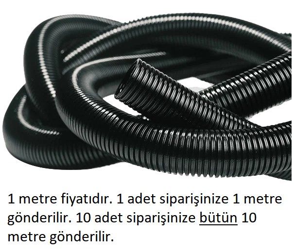 8,5mm Yarıklı Spiral Boru Kablo Izolasyon Hortumu Siyah Esnek