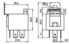 12V 30A Mini Röle 4 Fişli Sigortalı Toz Ve Su Geçirmez