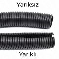 19mm Yarıklı Spiral Boru Kablo Izolasyon Hortumu Siyah Esnek