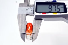 12V 5W Dipsiz T10 Ampul Turuncu Boyalı Amber Cam 10 Adet