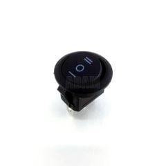 12V Yuvarlak Anahtar 1-0-2 Siyah Rocker Switch 3P