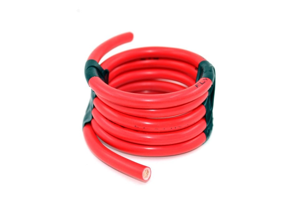 1 Metre 10mm² Kırmızı Bakır Akü Kablosu Fly