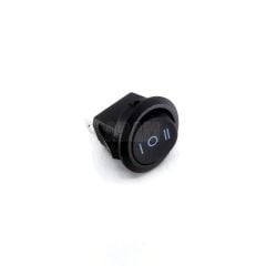 12V Yuvarlak Anahtar 1-0-2 Siyah Rocker Switch 3P