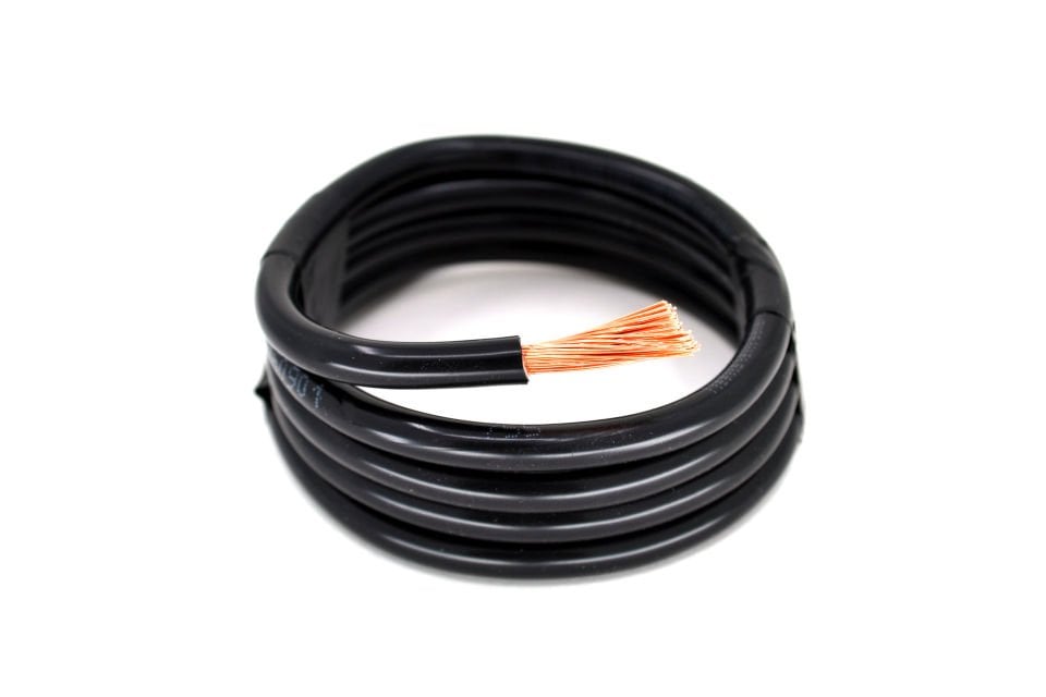 1 Metre 10mm² Siyah Bakır Akü Kablosu Fly Şase